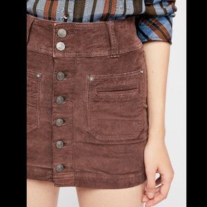 ✨FREE PEOPLE✨ Joanie Corduroy Mini Skirt
